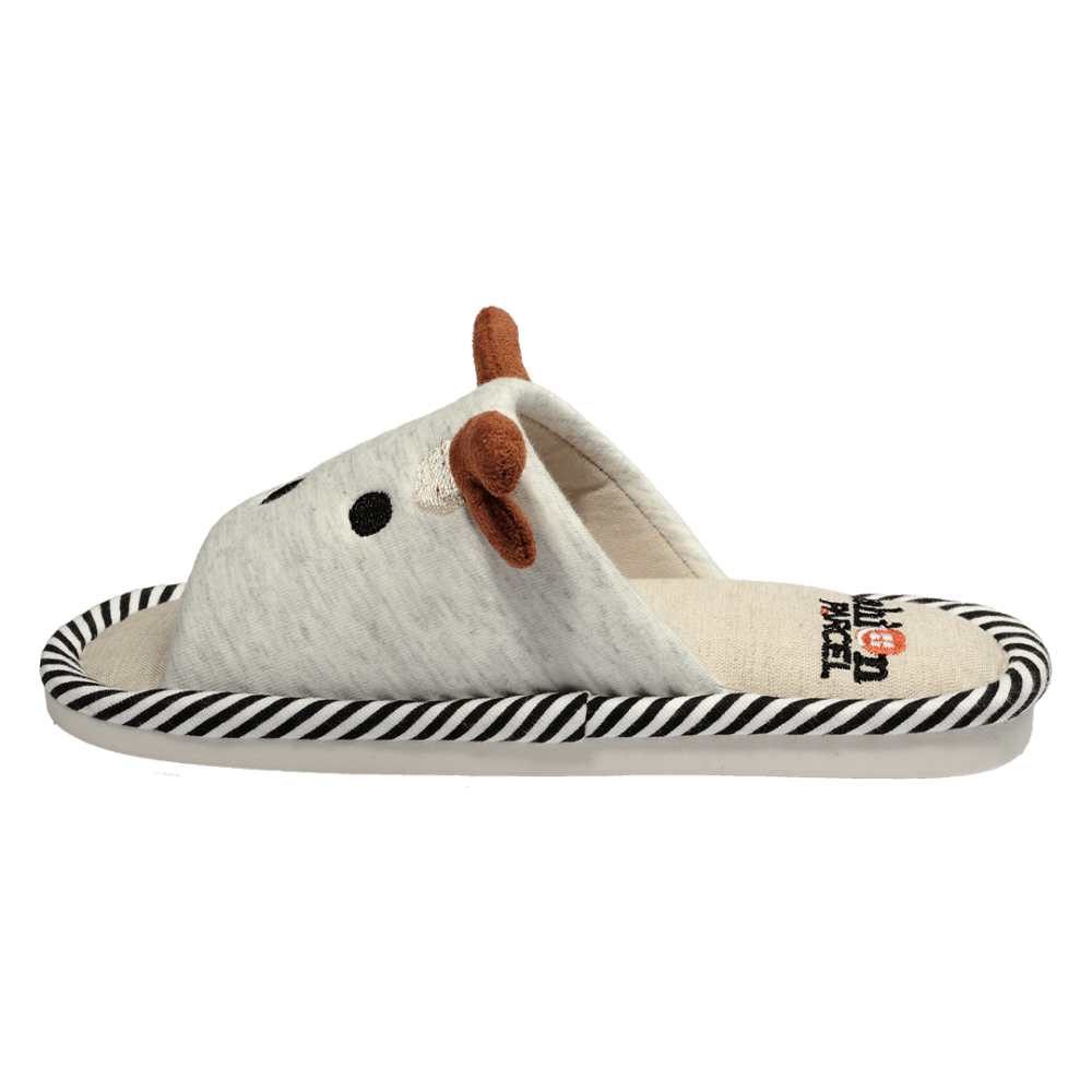 Pantofola bambini grigia – vista laterale