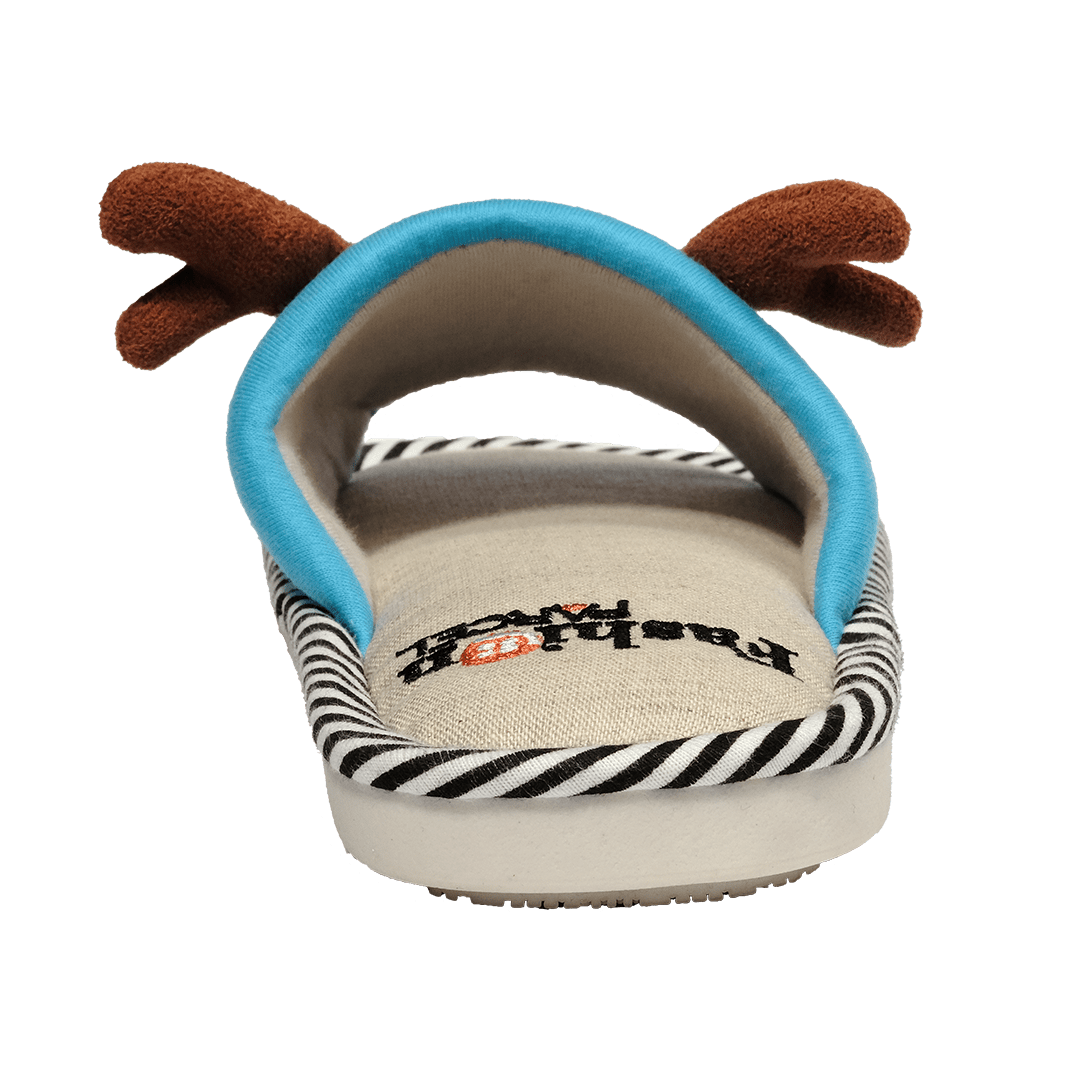 Pantofola bambini blu chiaro – vista posteriore